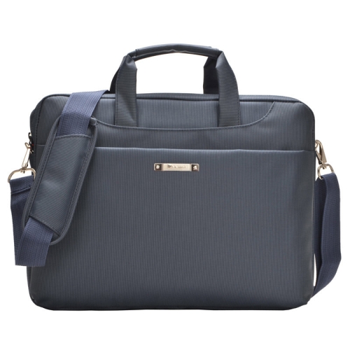 15.6 inch Portable One Shoulder Waterproof Nylon Laptop Bag, Navy Blue (301#)